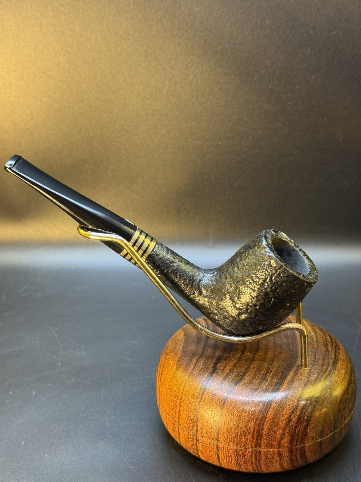 Vintage Georg Jensen Brass Band Billiard Tobacco Pipe - Image 3