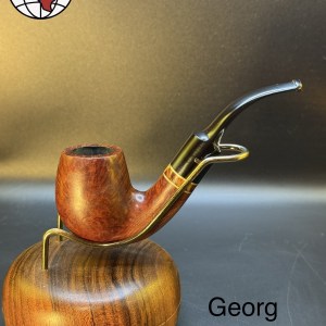 Vintage Georg Jensen Bent Billiard Tobacco Pipe