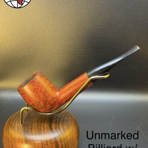 Unmarked Billiard W/Birdseye Tobacco Pipe