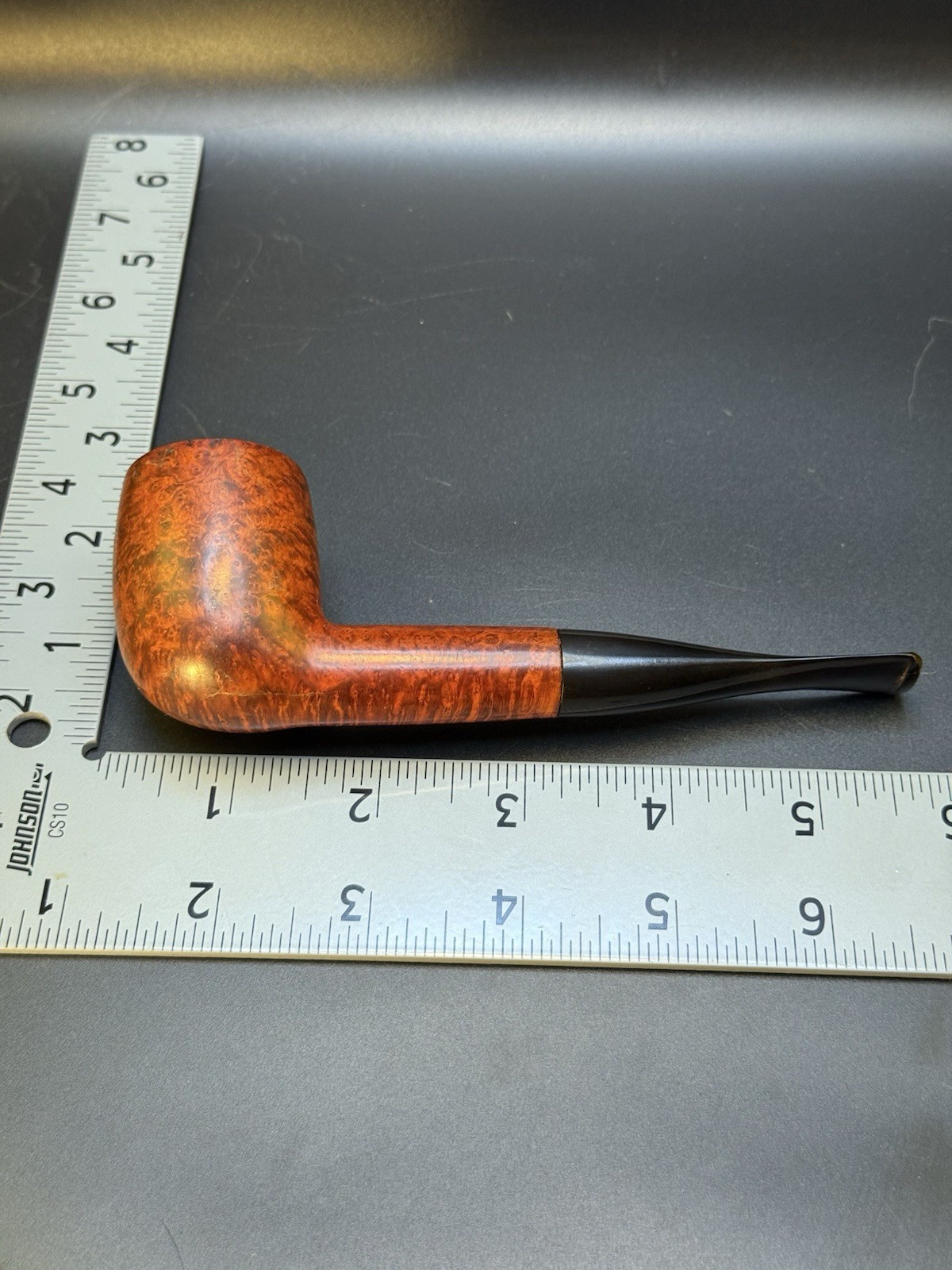 Unmarked Billiard W/Birdseye Tobacco Pipe - Image 5