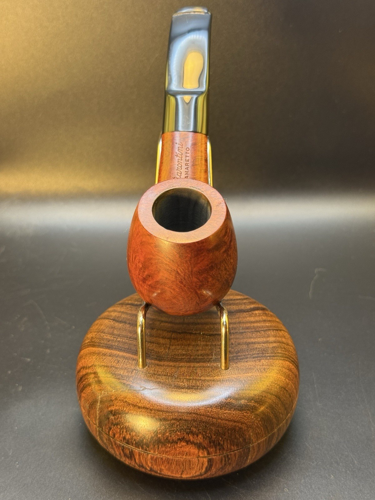 Vintage Barontini Amaretto Bent Brandy Tobacco Pipe - Image 2