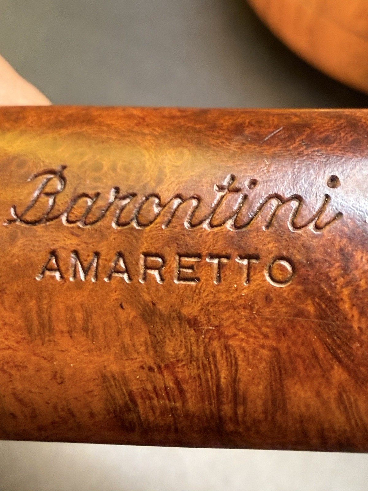 Vintage Barontini Amaretto Bent Brandy Tobacco Pipe - Image 7