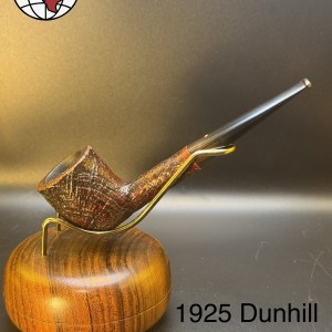 Vintage 1925 Dunhill Patent Shell Pot Tobacco Pipe