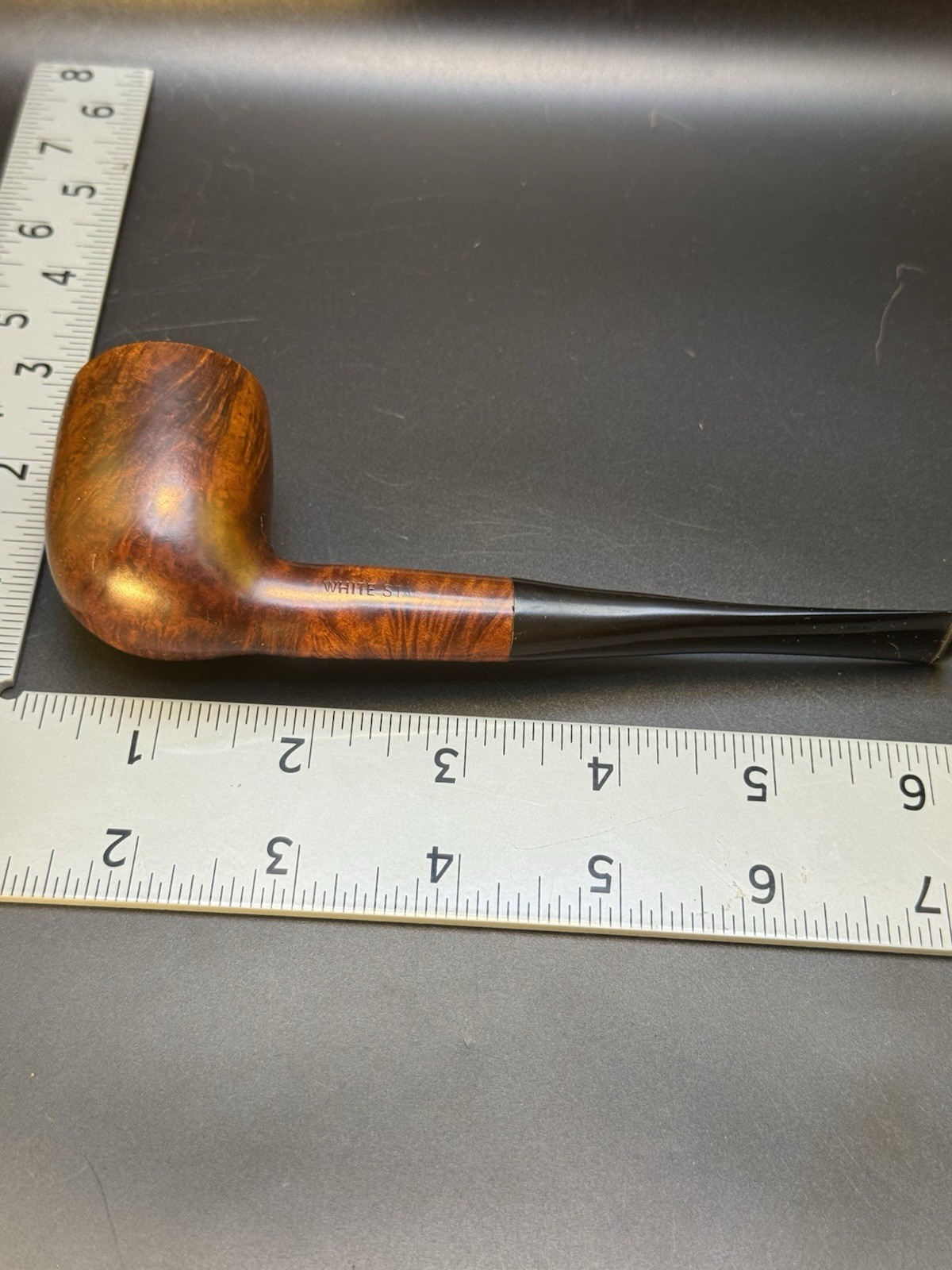 Vintage White Star (Georg Jensen Sub) Smooth Billiard Tobacco Pipe - Image 5