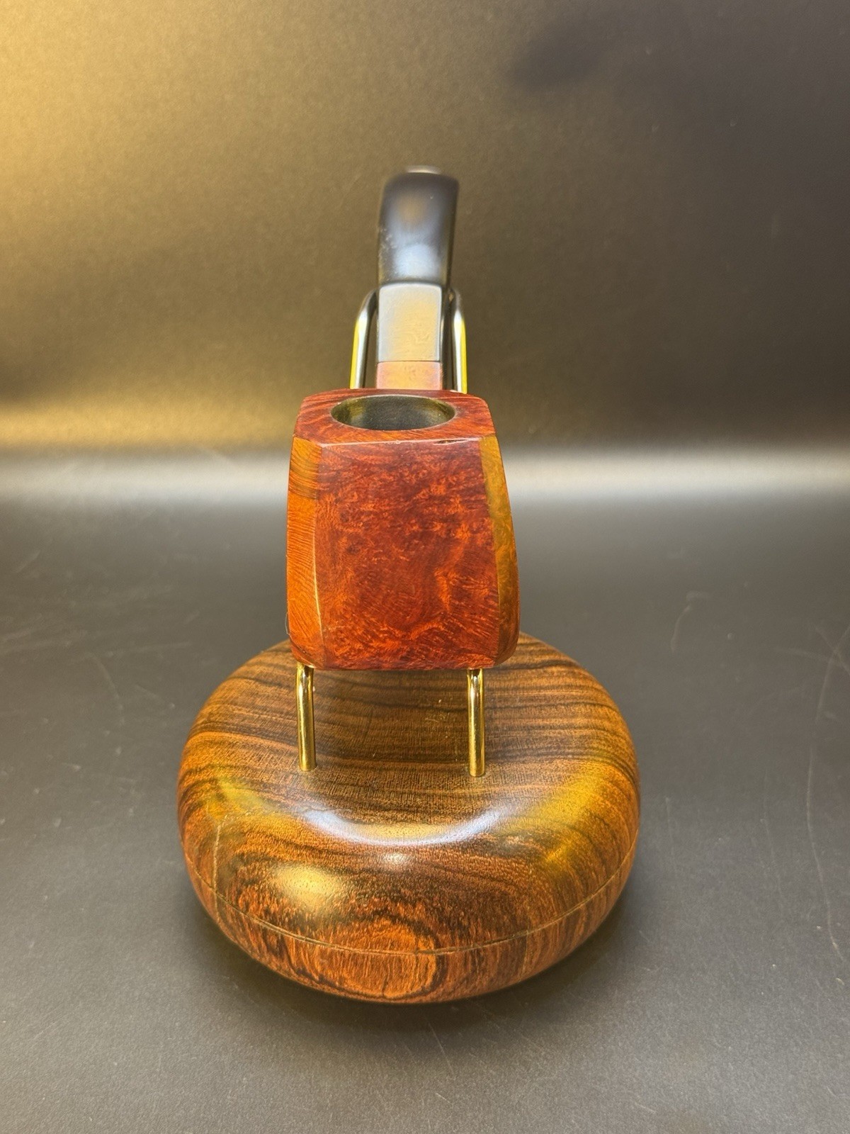 Vintage Oddman Large Squashed Faceted Bent Tobacco Pipe - Image 2