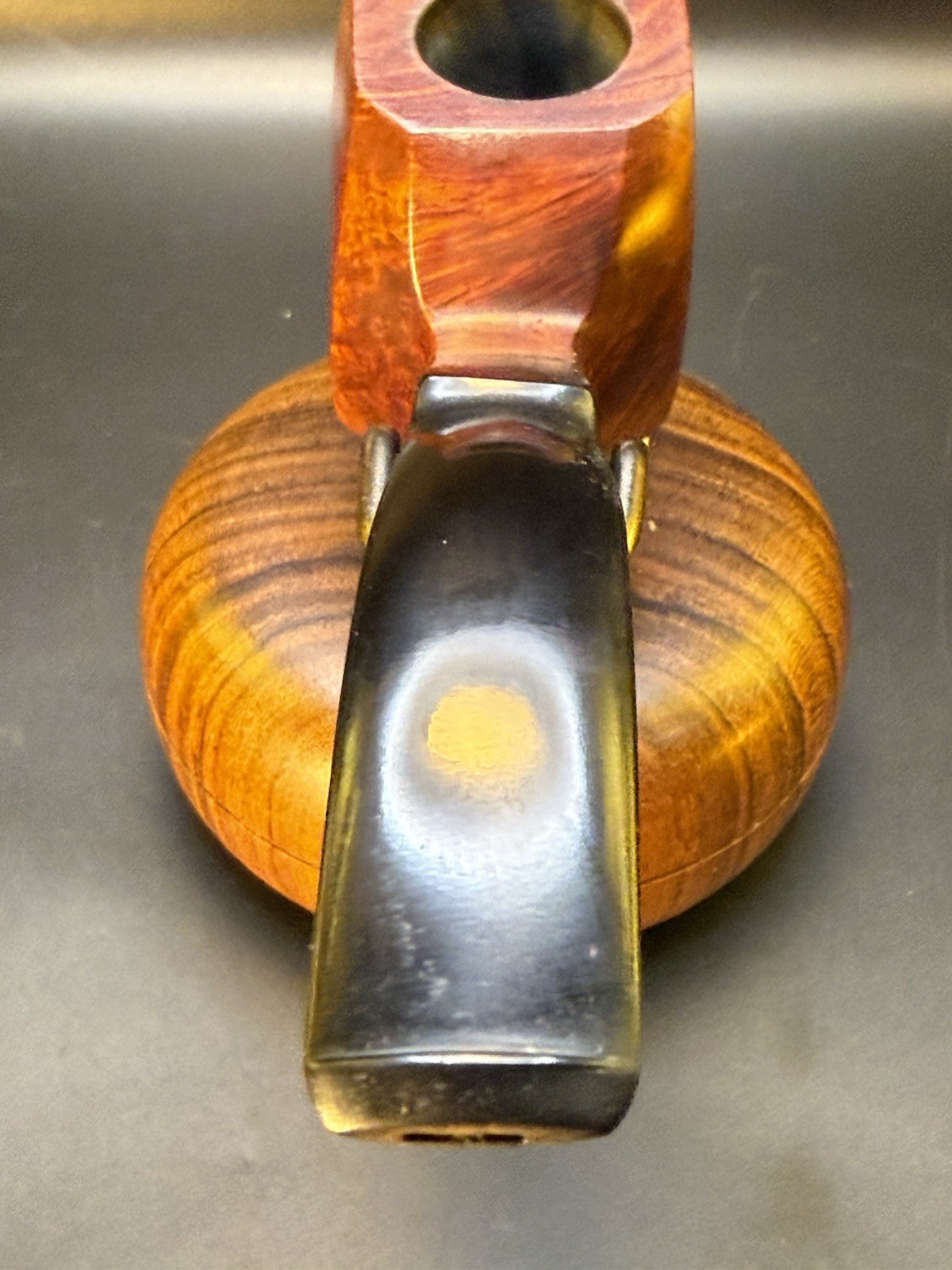 Vintage Oddman Large Squashed Faceted Bent Tobacco Pipe - Image 4