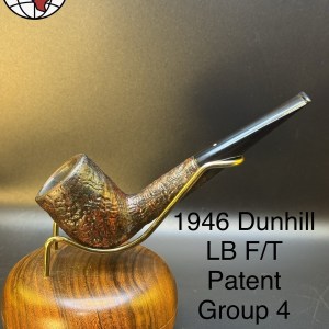 Vintage 1946 Dunhill LB F/T Patent Group 4 Shell Briar Billiard Tobacco Pipe