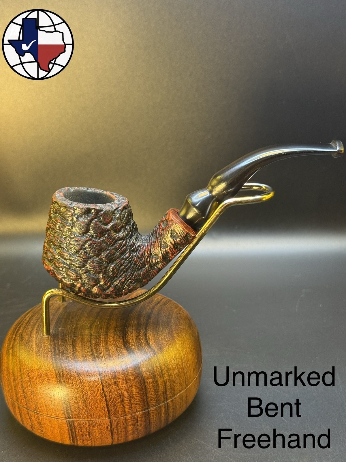 Unmarked Bent Freehand Tobacco Pipe