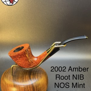 2002 Dunhill Amber Root NIB NOS Mint Condition Bent Dublin Tobacco Pipe
