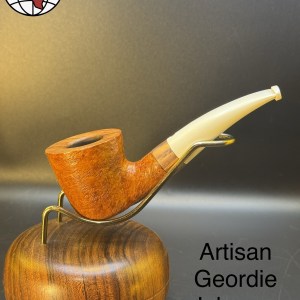 Artisan Geordie Johnson Bent Dublin Tobacco Pipe