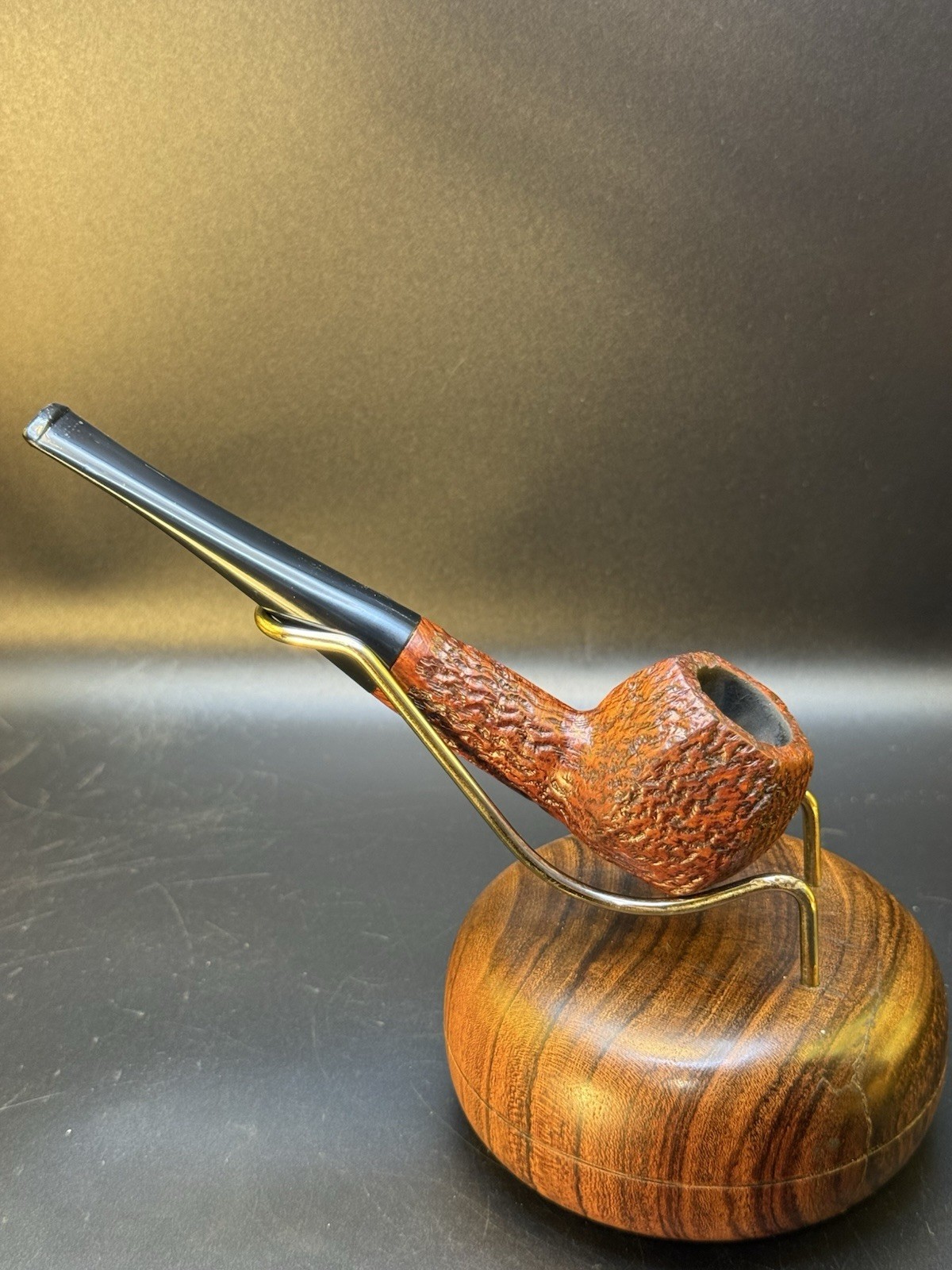 Vintage Chap Rusticated Faceted Apple Tobacco Pipe - Image 3