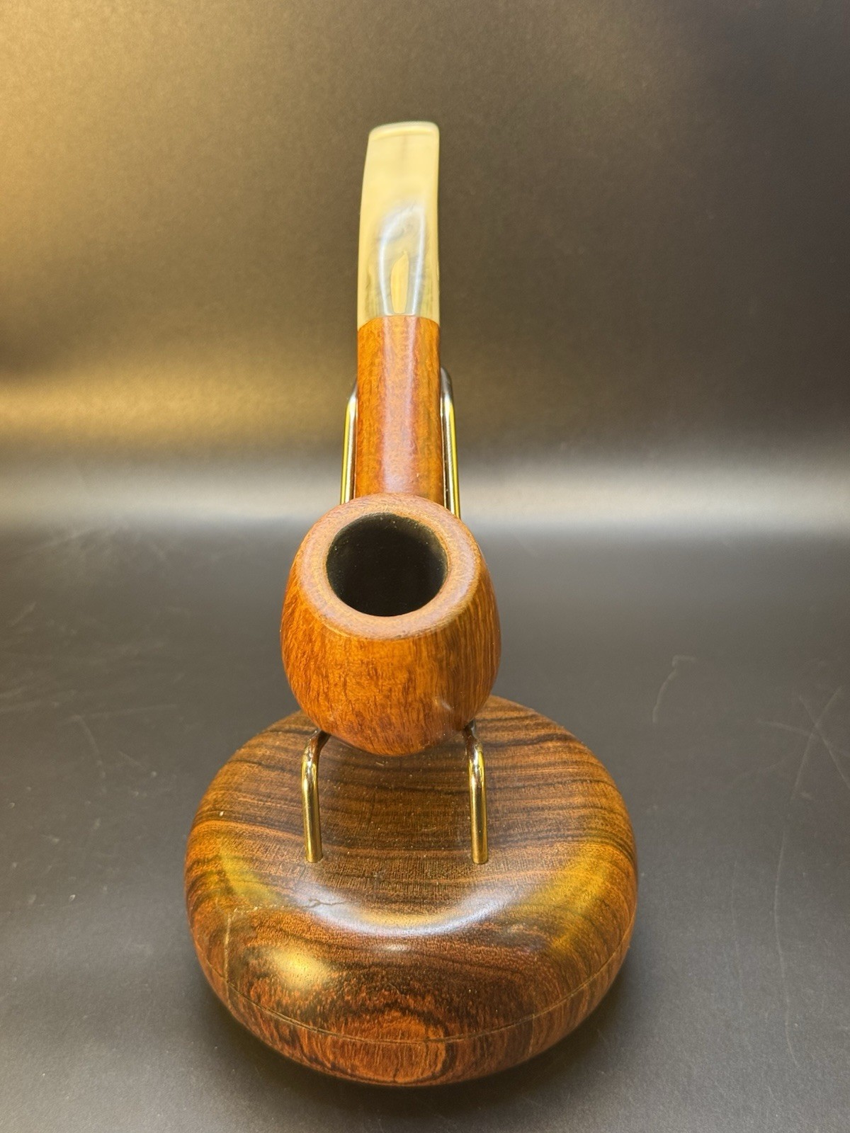 Vintage Savinelli Autograph Straight Grain Grade 6 Bent Billiard Tobacco Pipe - Image 2