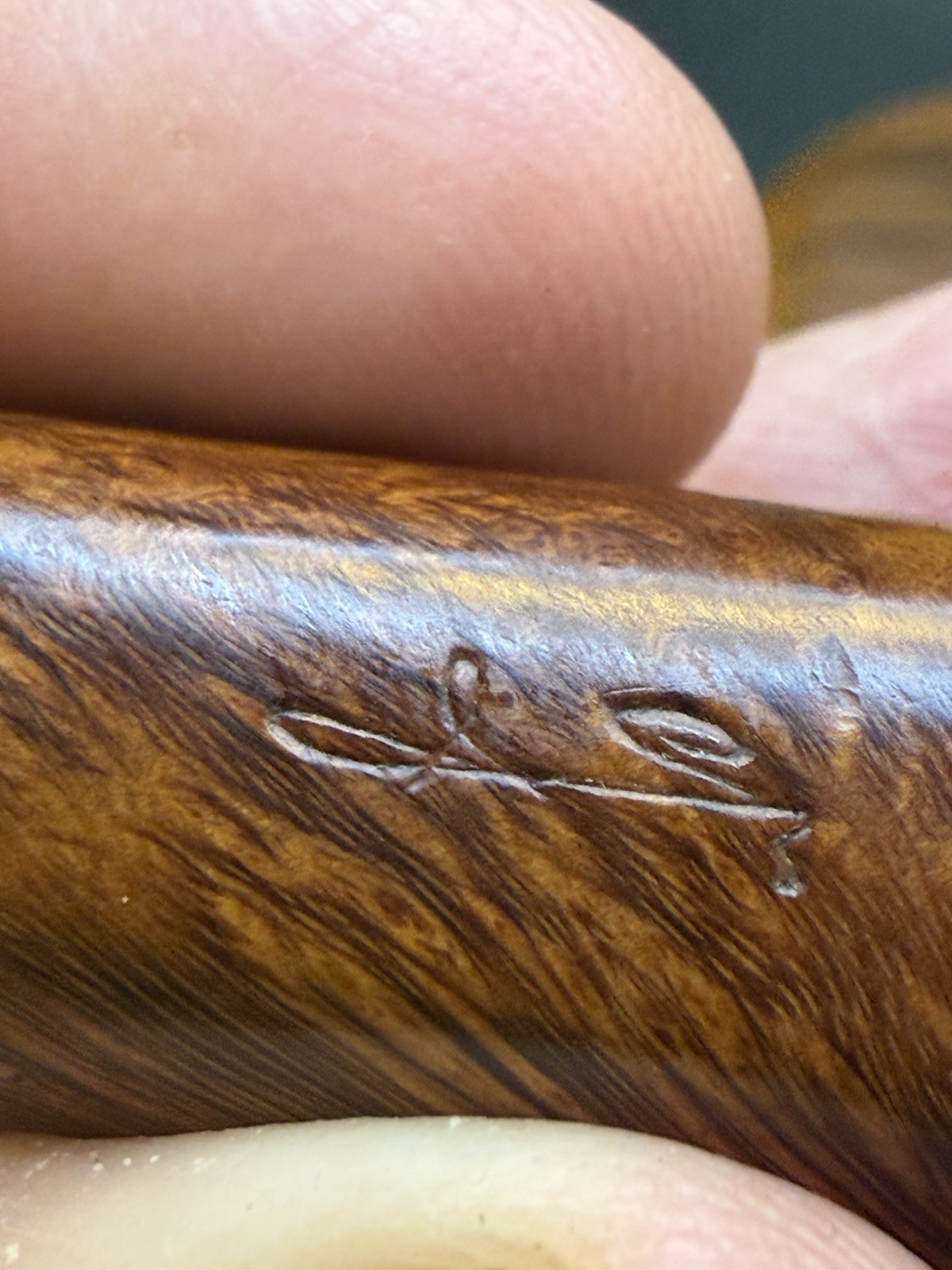 Vintage Savinelli Autograph Straight Grain Grade 6 Bent Billiard Tobacco Pipe - Image 8