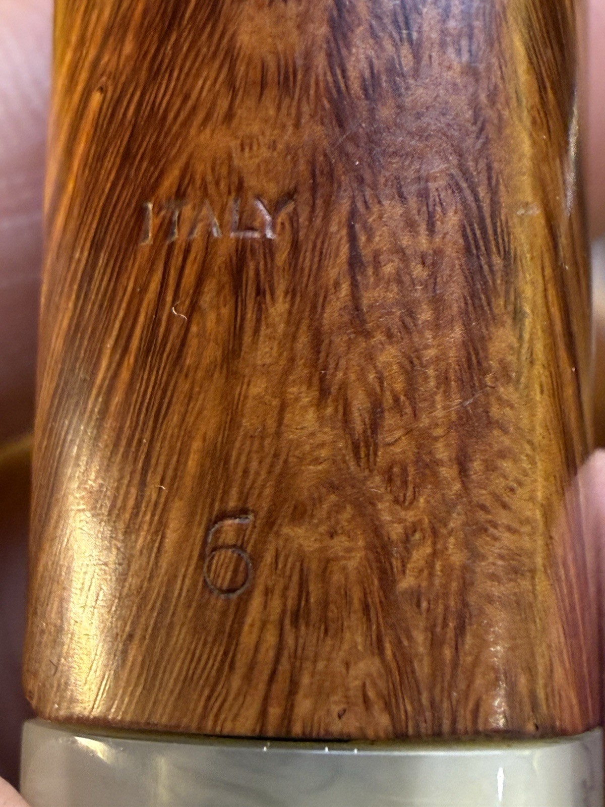 Vintage Savinelli Autograph Straight Grain Grade 6 Bent Billiard Tobacco Pipe - Image 9