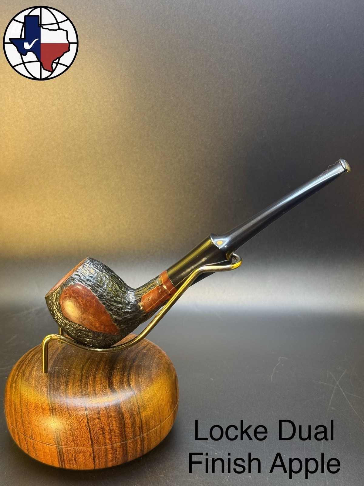 Vintage Locke Dual Finish Apple Tobacco Pipe