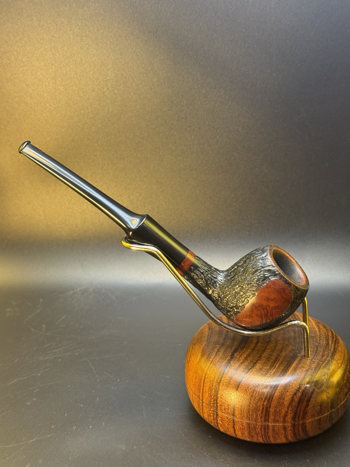 Vintage Locke Dual Finish Apple Tobacco Pipe - Image 3