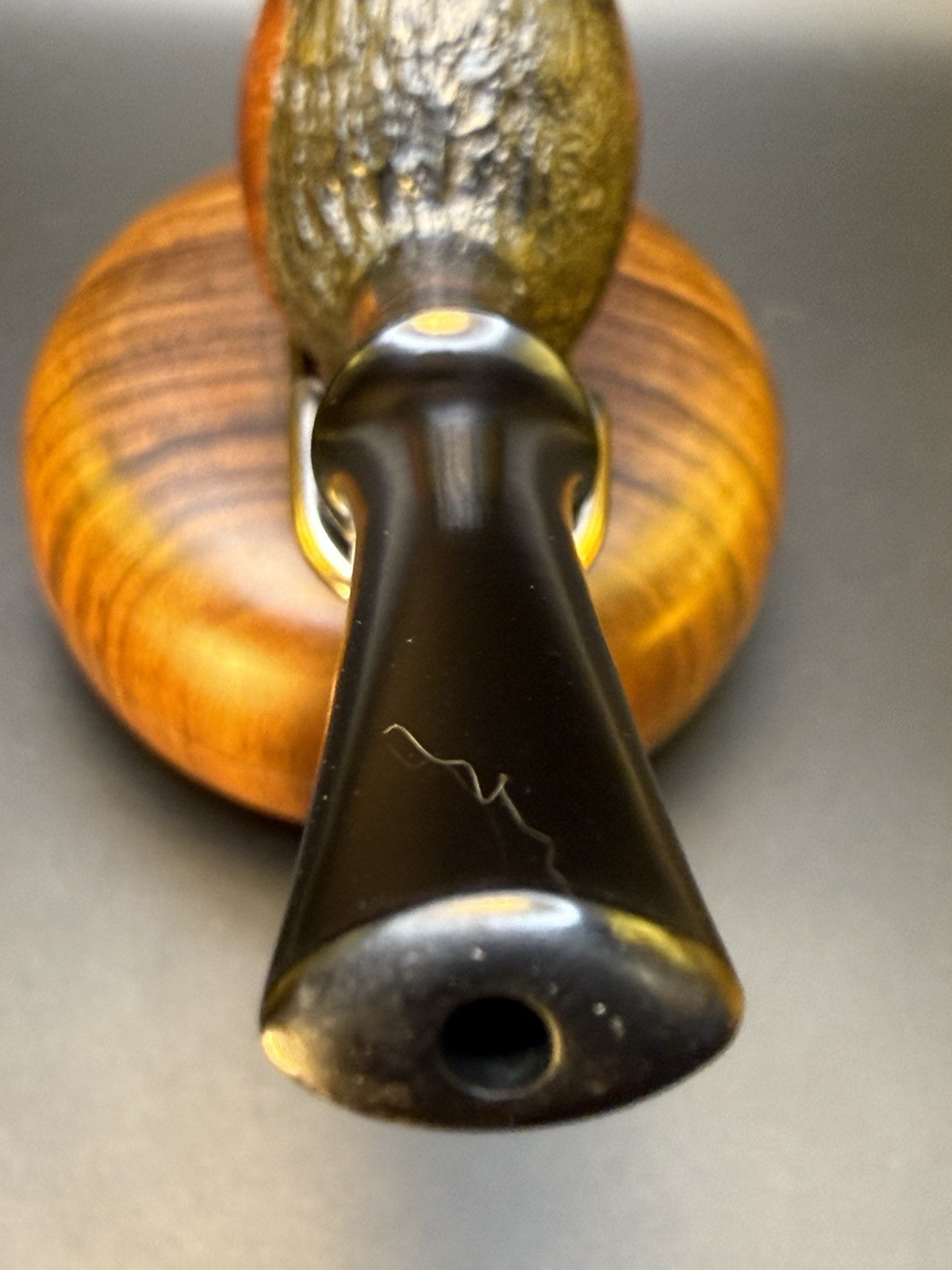 Vintage Locke Dual Finish Apple Tobacco Pipe - Image 4