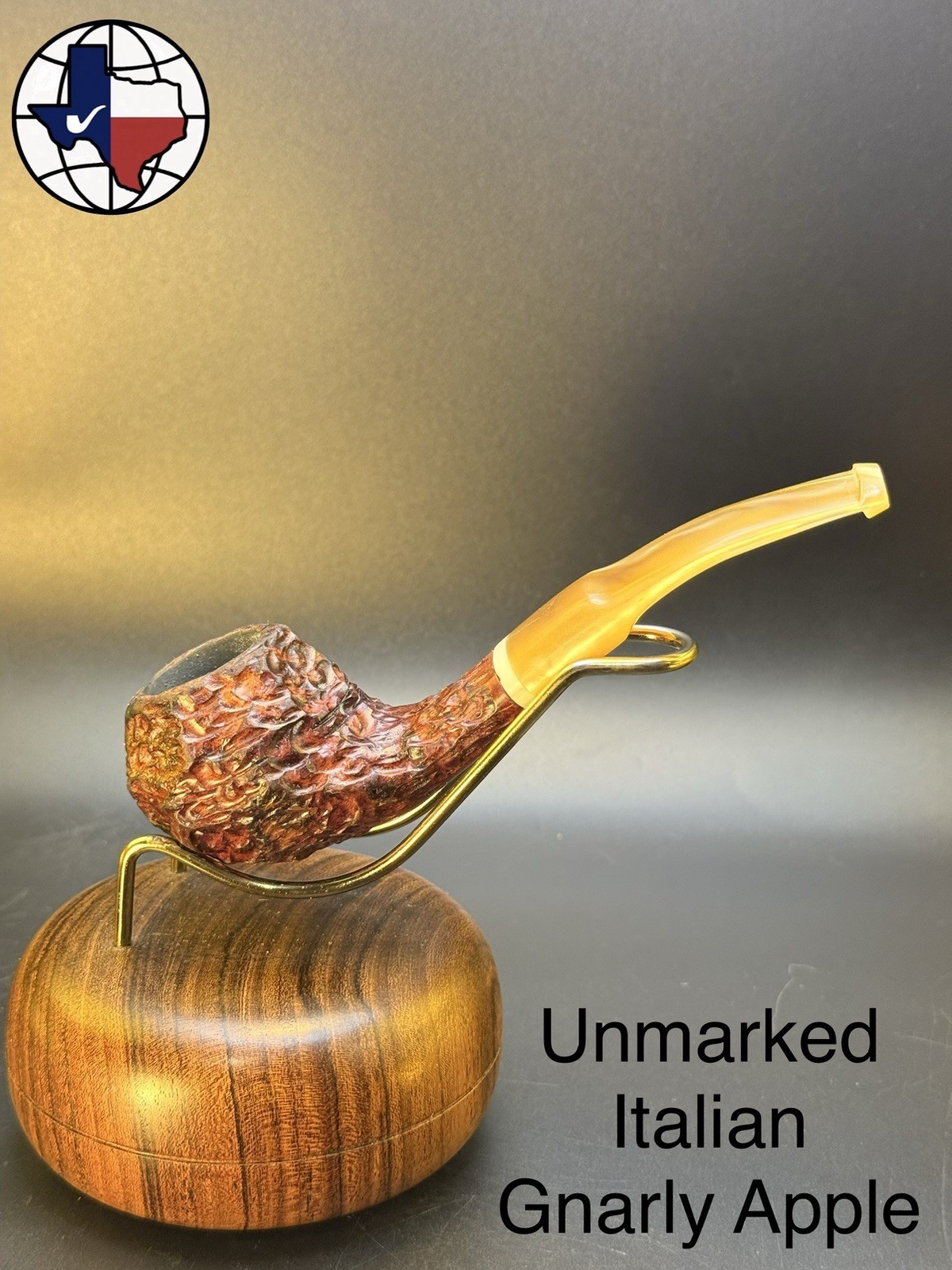 Unmarked Italian Gnarly Apple Tobacco Pipe