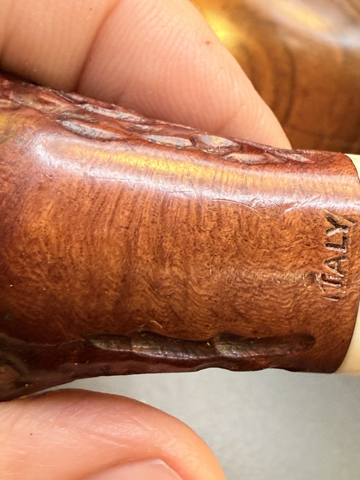 Unmarked Italian Gnarly Apple Tobacco Pipe - Image 6