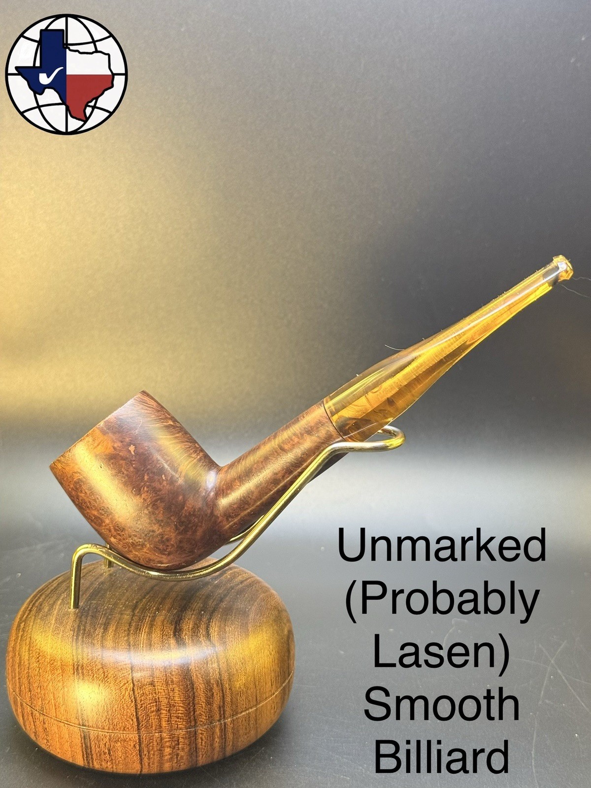 Unmarked (Probably Lasen) Smooth Billiard Tobacco Pipe