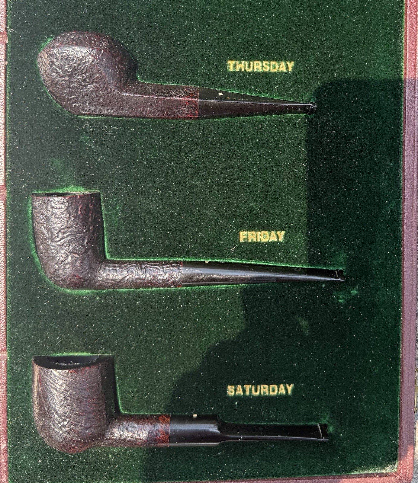 Vintage 1968-1971 Dunhill 7 Day Set Tobacco Pipes - Image 2