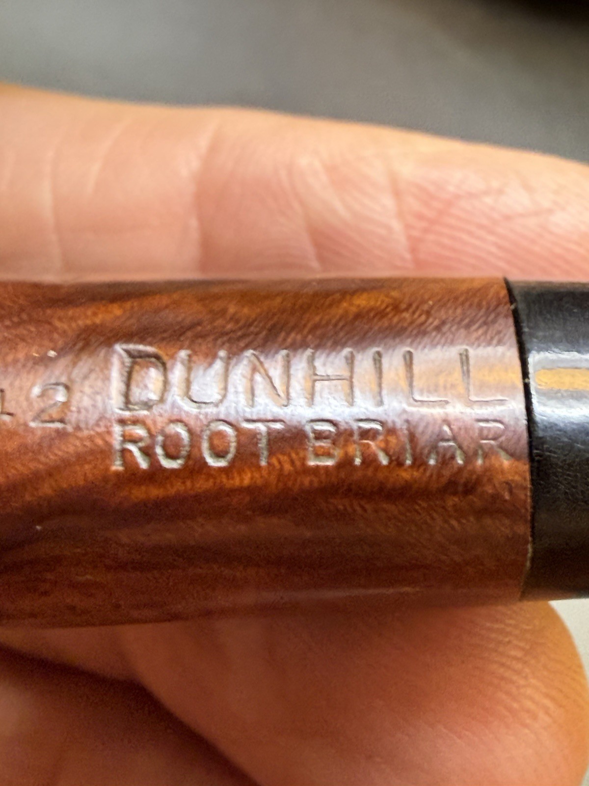 Vintage 1976 Dunhill Root Briar 542 Bent Egg Tobacco Pipe - Image 8