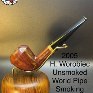 2005 H. Worobiec Unsmoked World Pipe Smoking Championship Rhodesian Tobacco Pipe