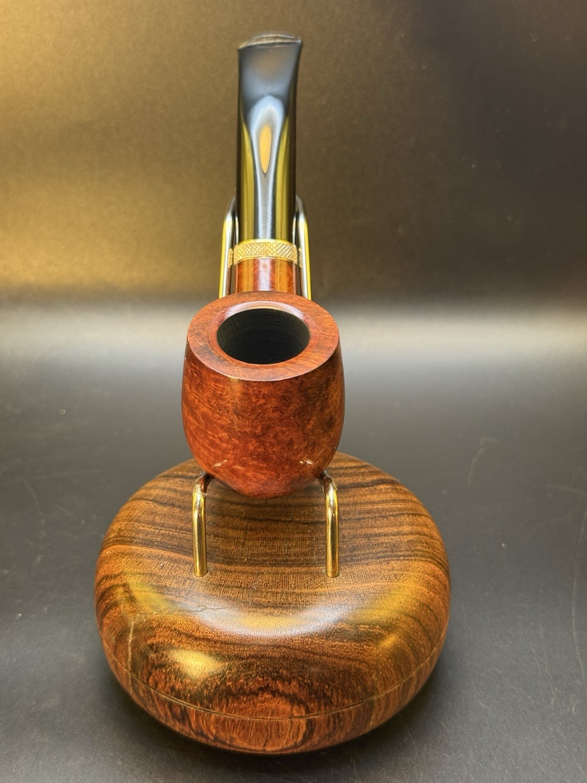 Unmarked Unsmoked Bent Billiard Tobacco Pipe - Image 2