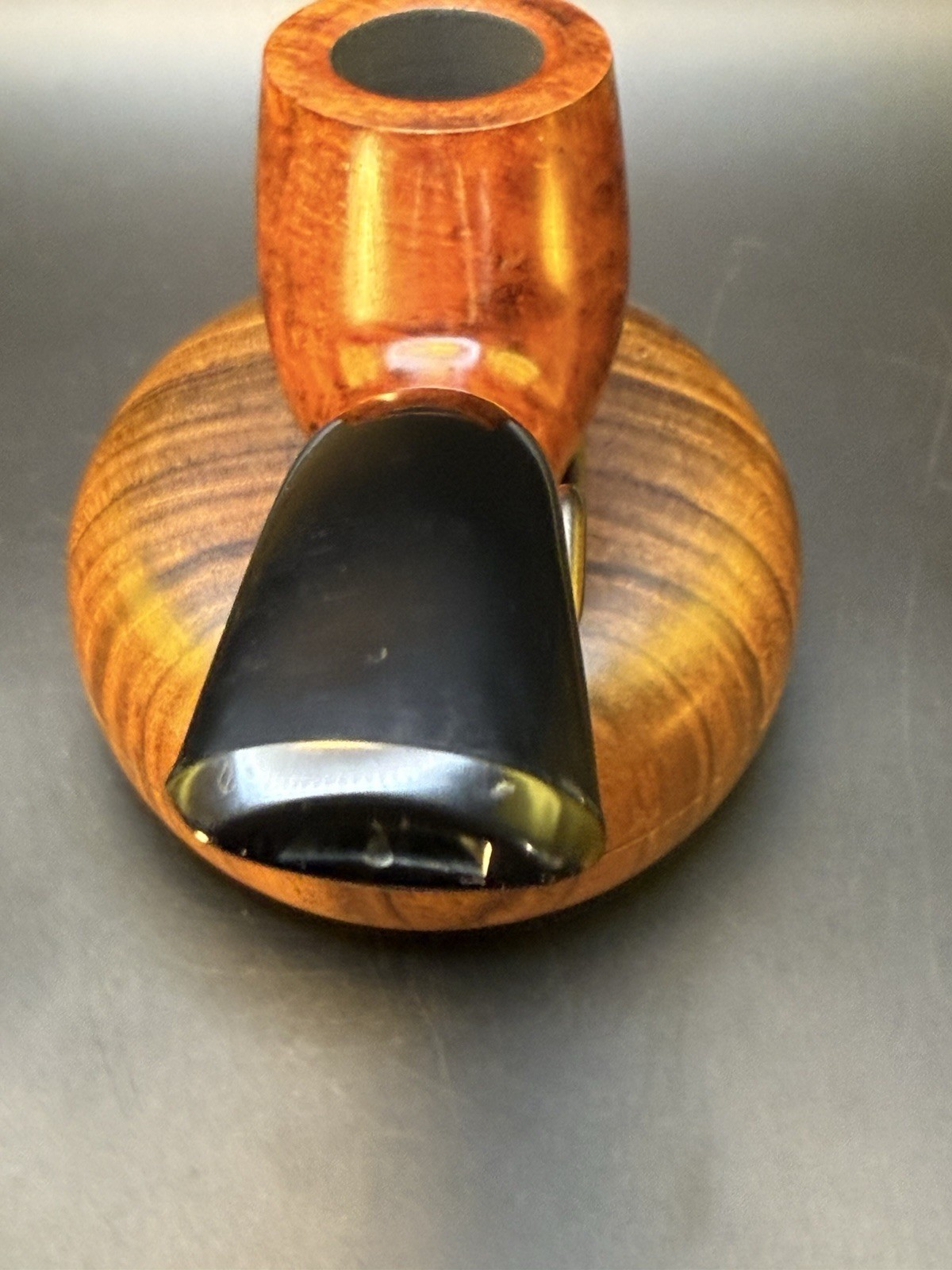 Unmarked Unsmoked Bent Billiard Tobacco Pipe - Image 4
