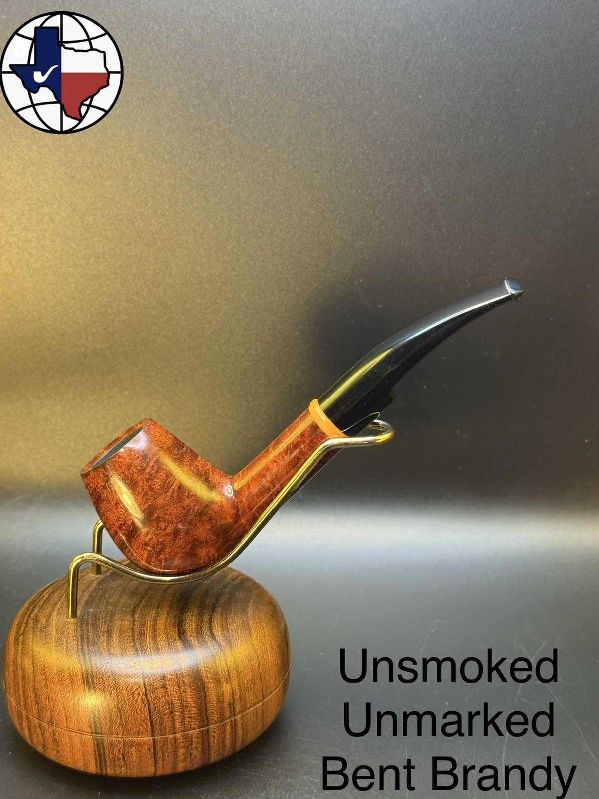 Unmarked Unsmoked Bent Brandy Tobacco Pipe