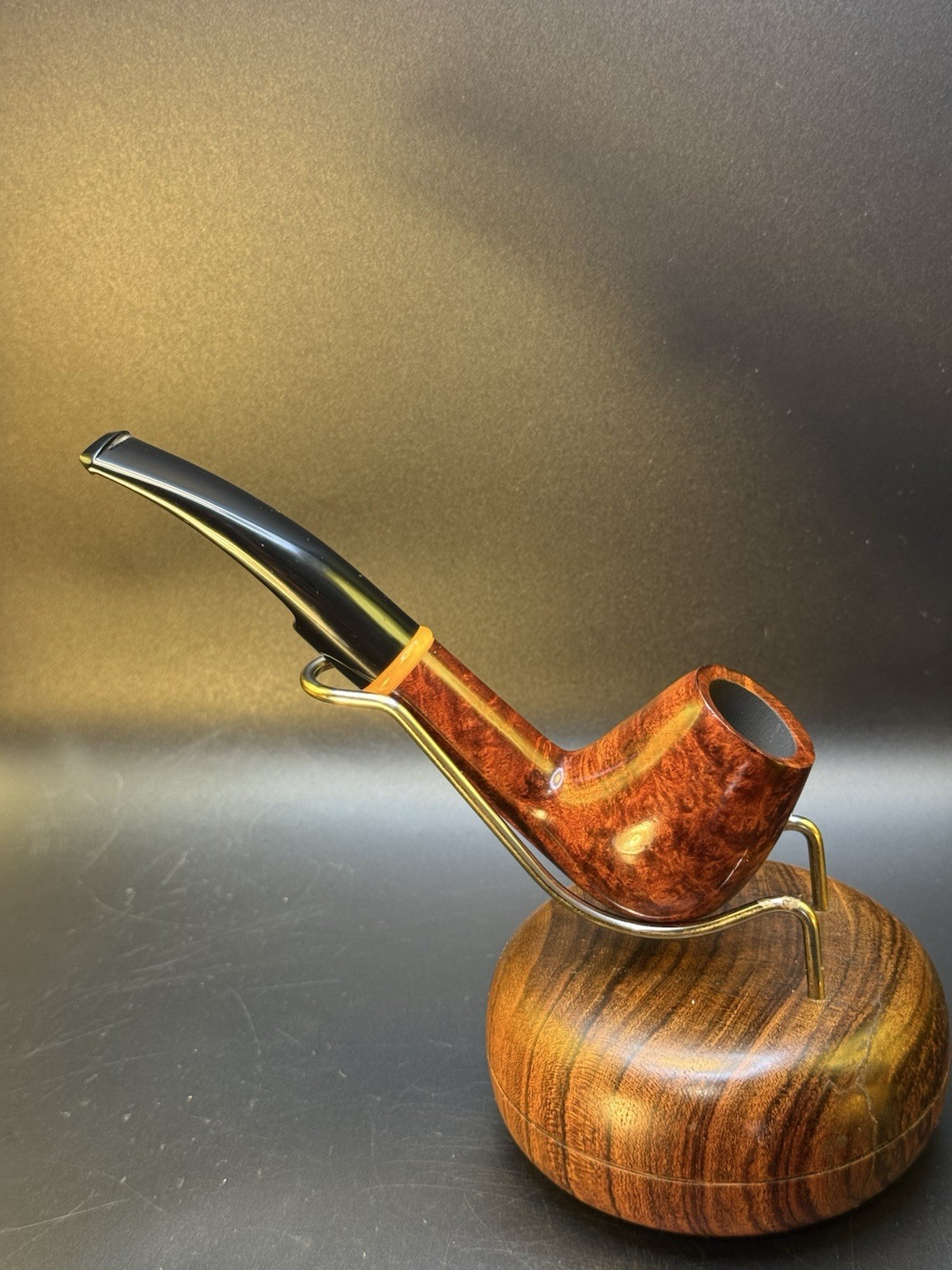 Unmarked Unsmoked Bent Brandy Tobacco Pipe - Image 3