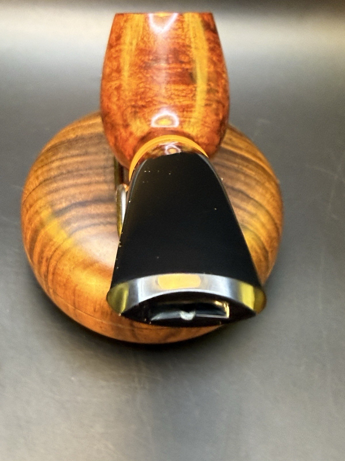 Unmarked Unsmoked Bent Brandy Tobacco Pipe - Image 4