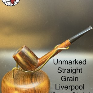 Unmarked Straight Grain Liverpool Tobacco Pipe