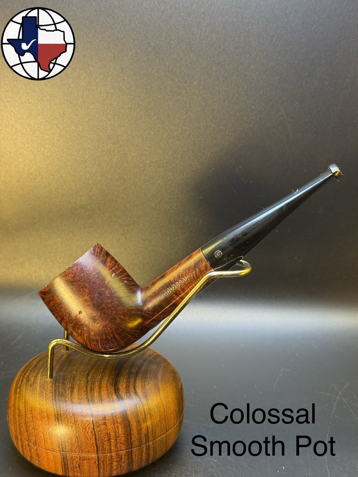 Vintage Colossal Smooth Pot Tobacco Pipe