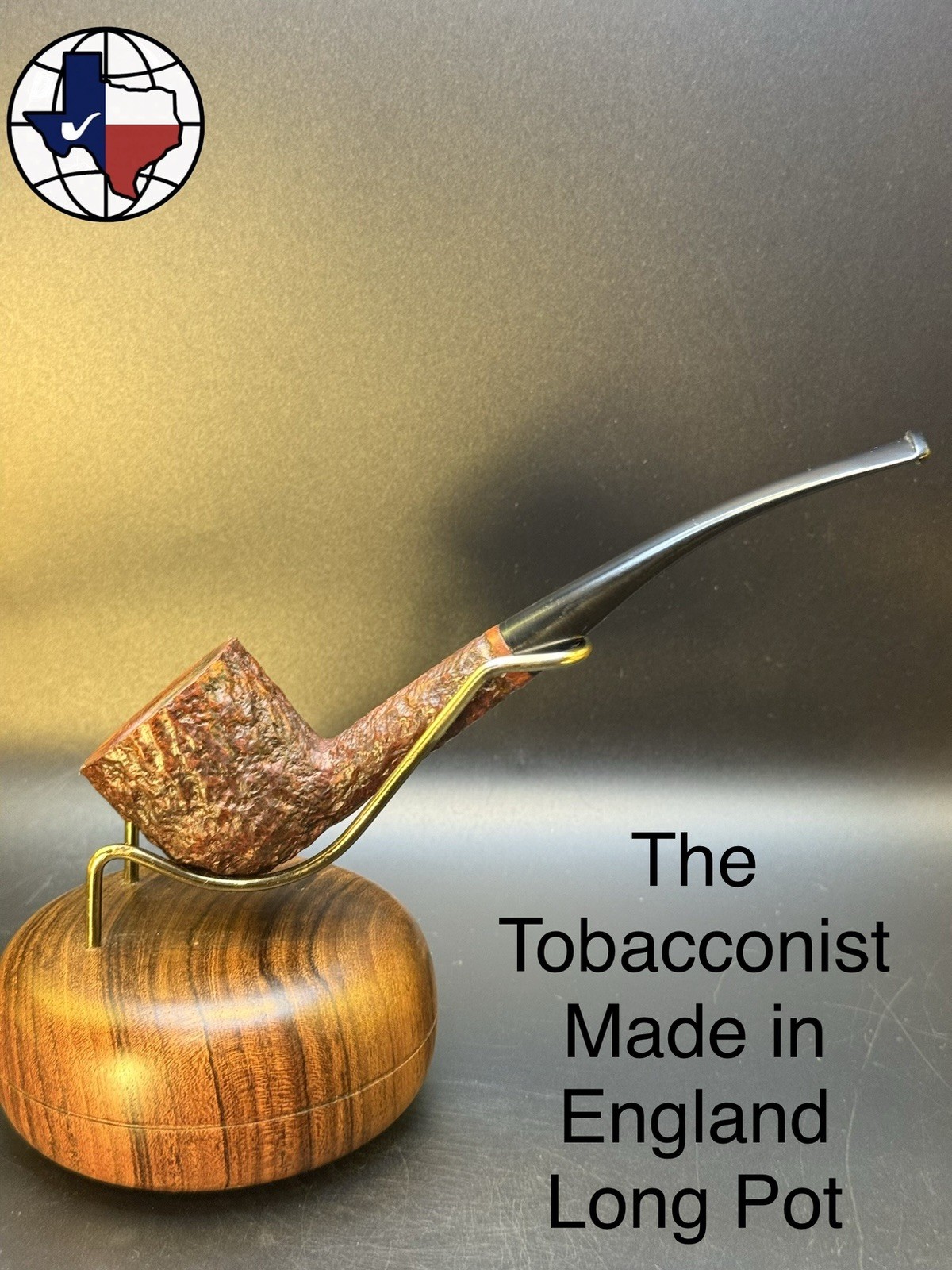 Vintage The Tobacconist Made In England Long Pot Tobacco Pipe