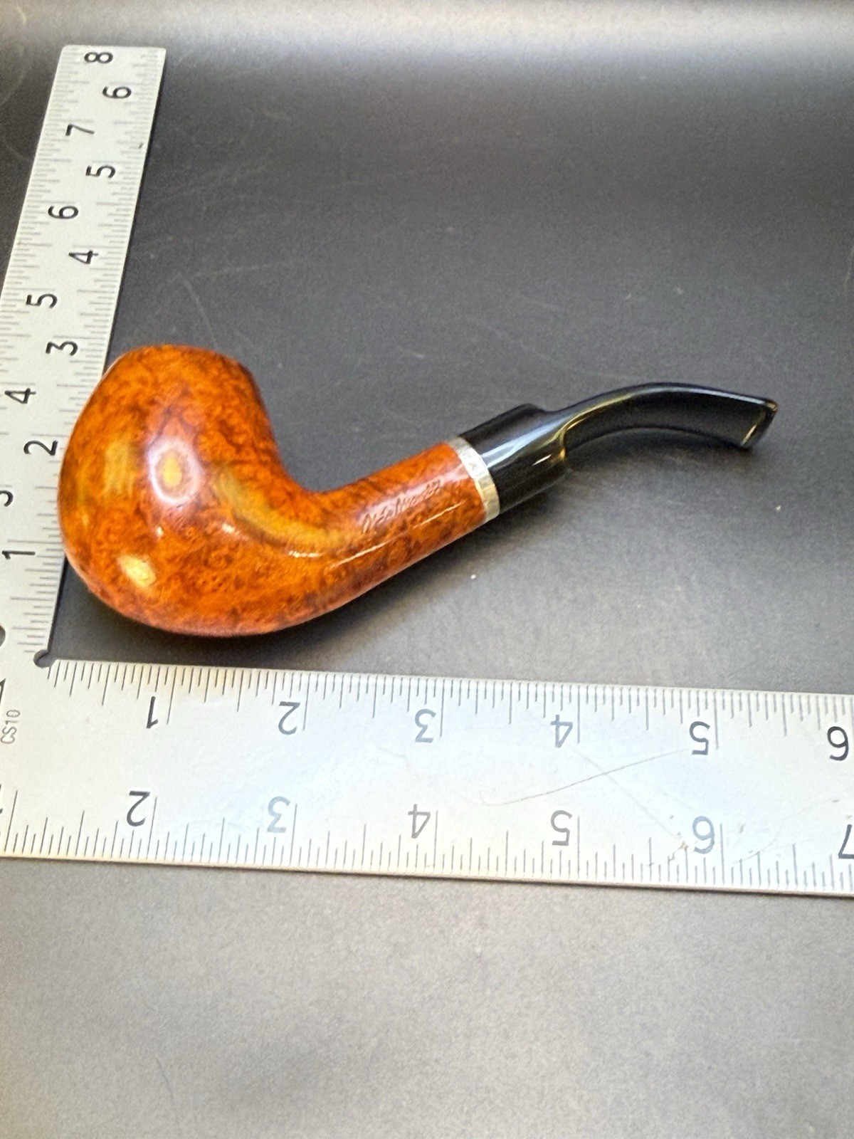 Vintage Aldo Morelli 9mm Bent Egg Tobacco Pipe - Image 5