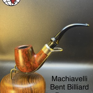 Vintage Machiavelli Bent Billiard Peterson Clone Tobacco Pipe